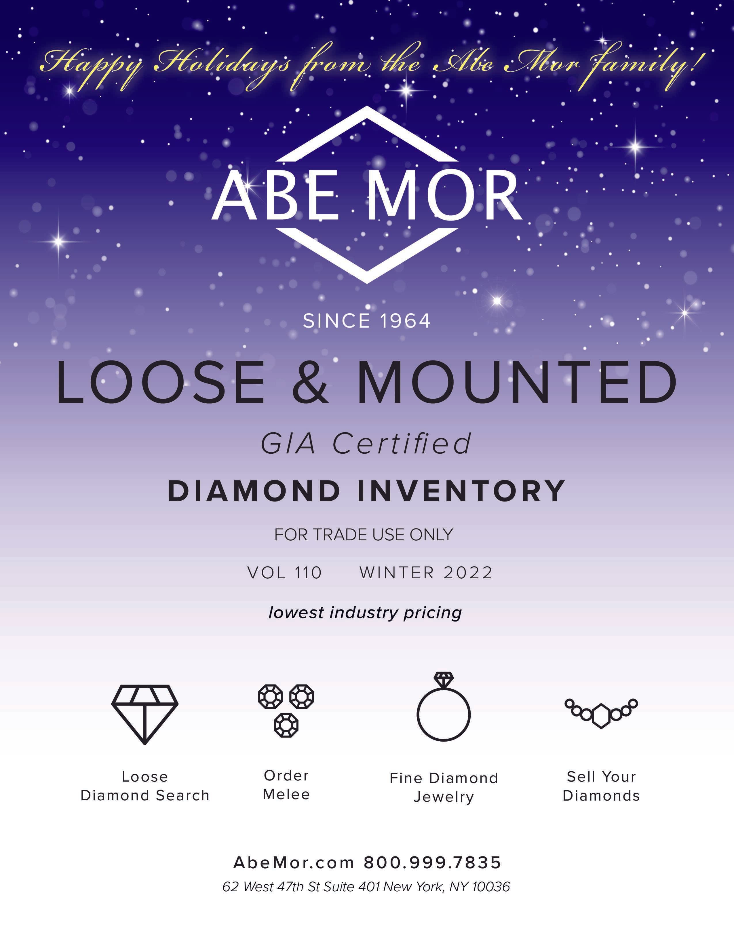 Abe Mor Diamonds catalog cover designed by Harris Berger